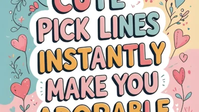 Cute Pick Up Lines Instantly Make You Adorable