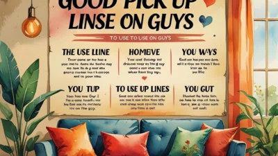 Good Pick Up Lines to Use on Guys