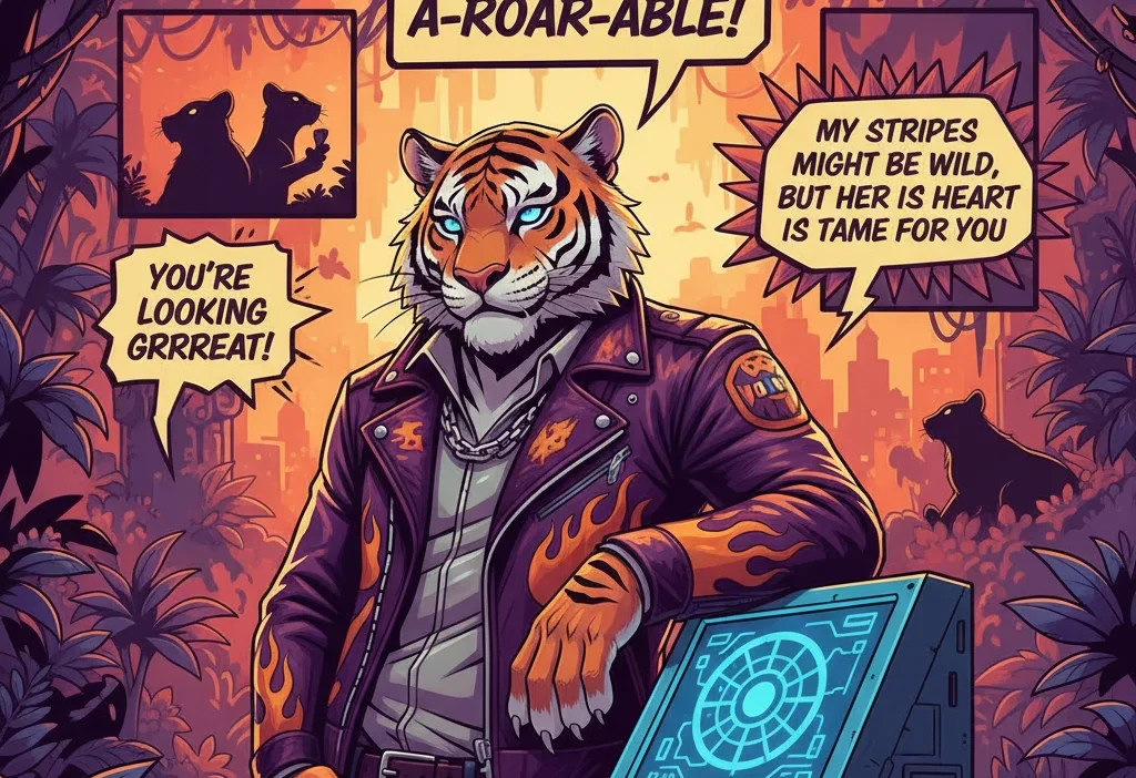 Tiger Rizz Lines